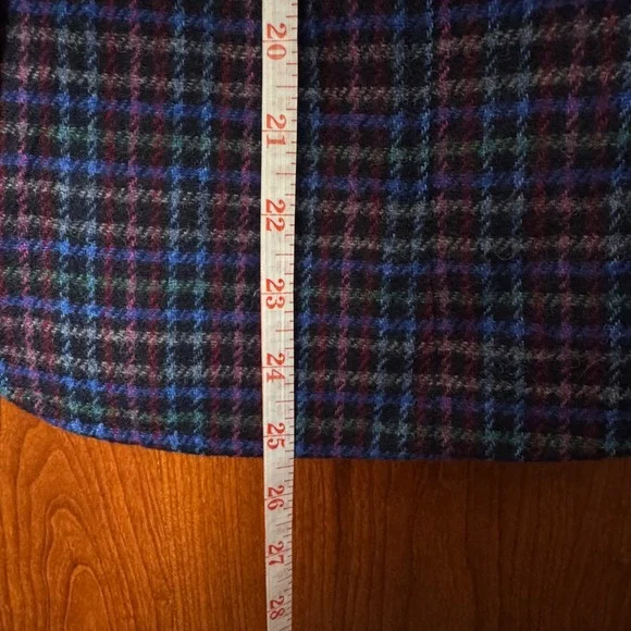 Talbots Mistletoe Plaid Shetland Wool Blazer Womens 12P Festive Eclectic Grandpa - Picture 11 of 11